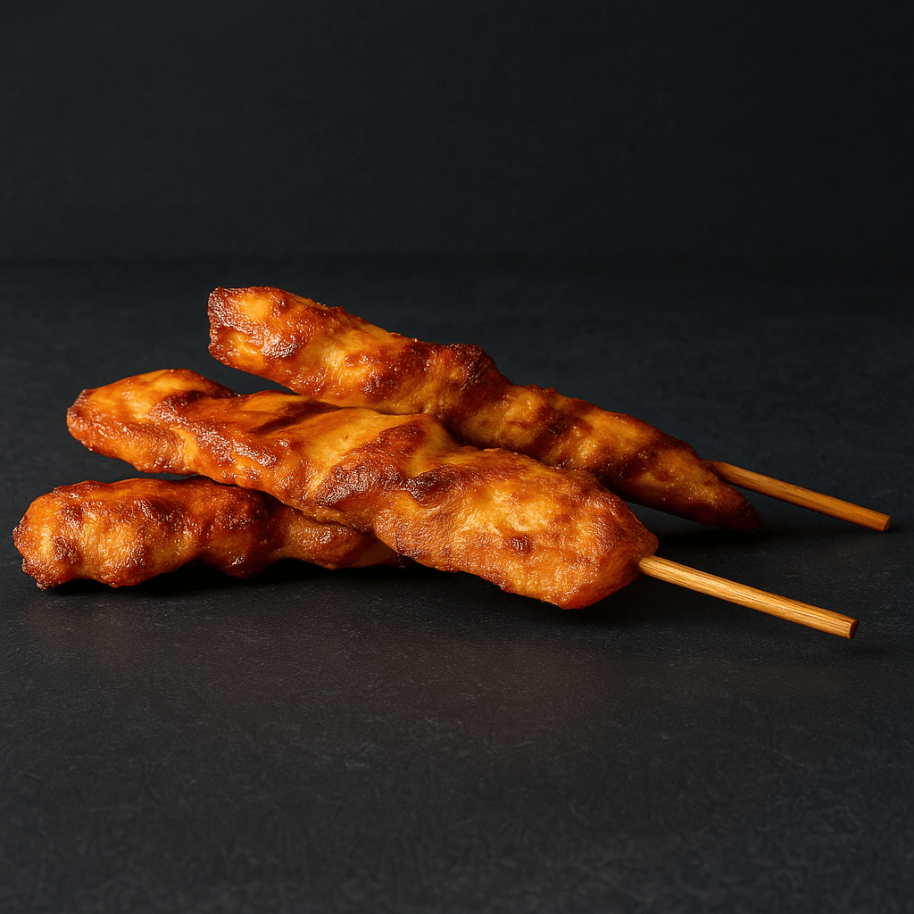 Kipsate stokjes voorgegaard